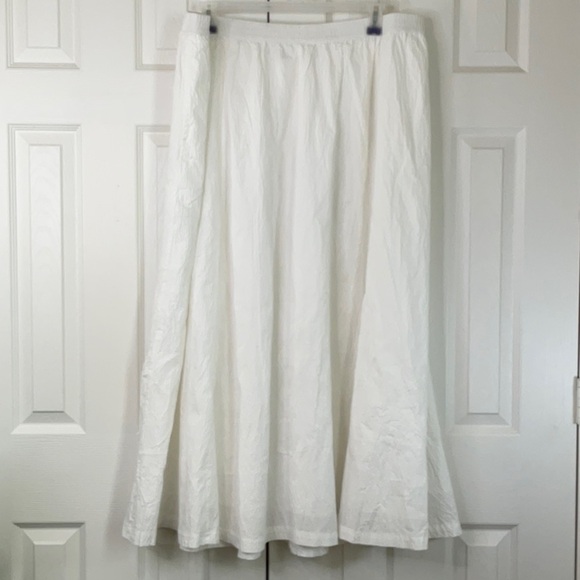 New Day - Women's Maxi Picnic A-Line Skirt - Size 1X White - Picture 3 of 13
